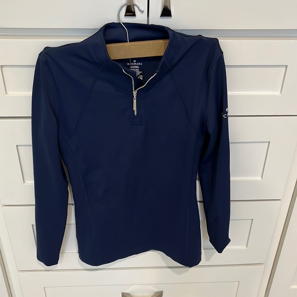 Mochara Equestrian Navy Long Sleeve Riding Shirt